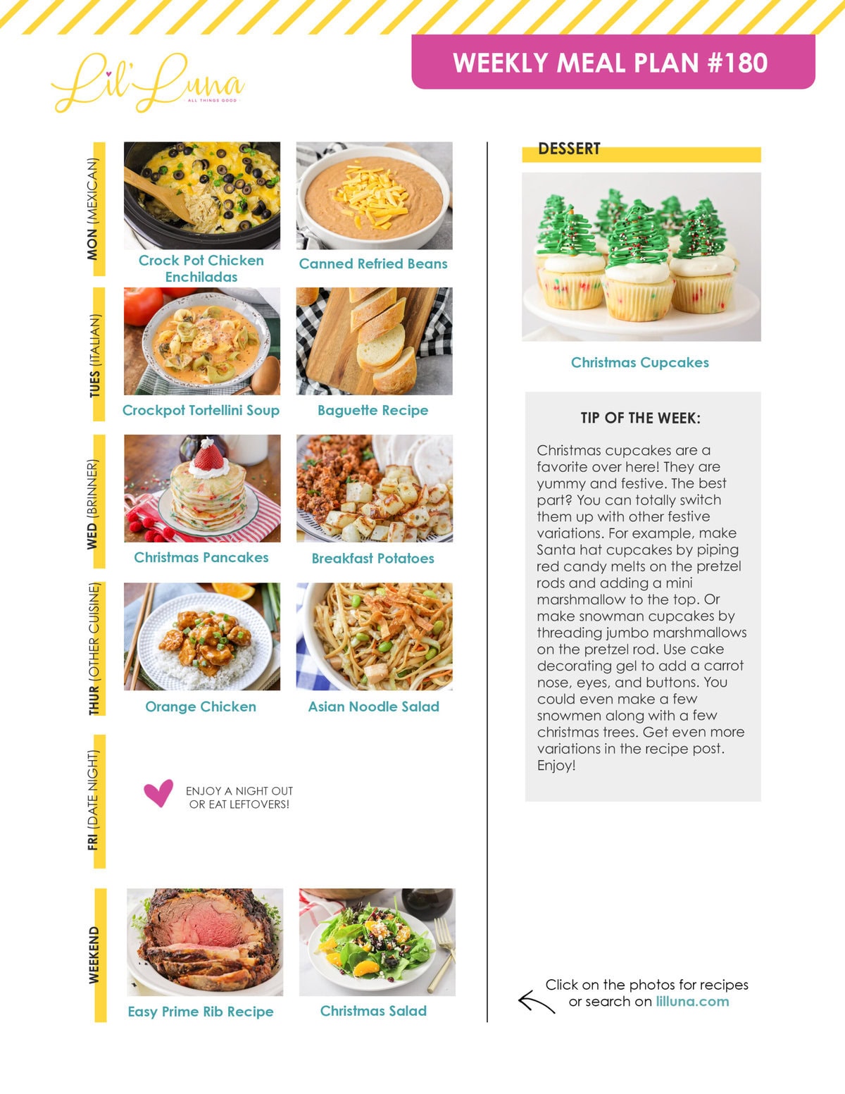 Meal plan 180 graphic.