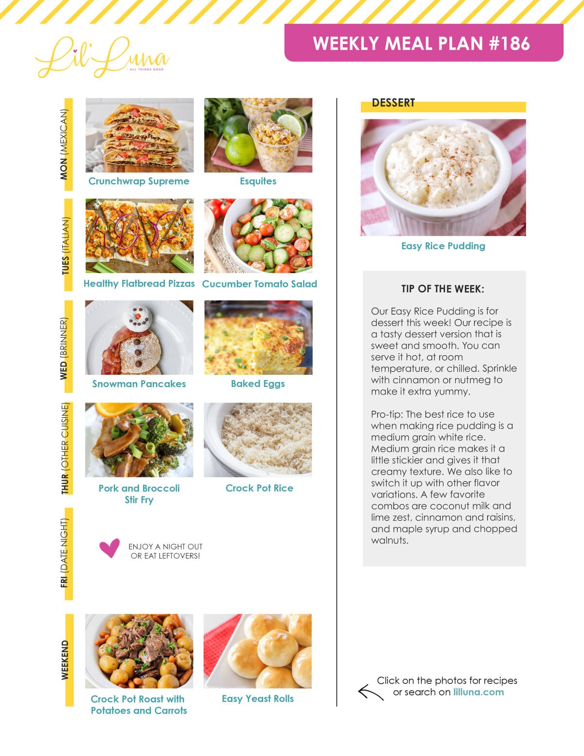 Meal plan graphic 186.