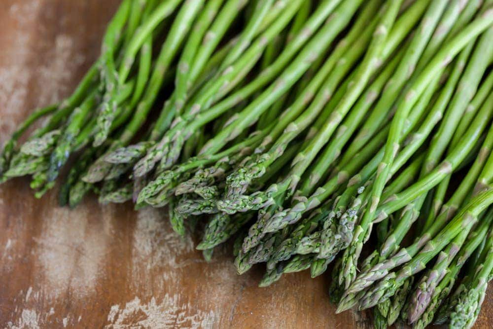 Fresh asparagus to use in lemon asparagus pasta recipe