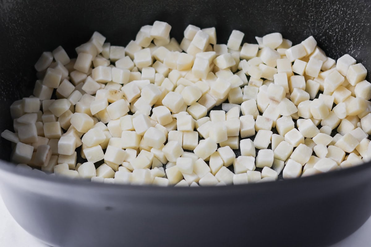 Crockpot breakfast casserole layers favorite breakfast foods for an easy and cozy dish that feeds a crowd with almost no effort. Frozen hashbrowns in a crock pot.