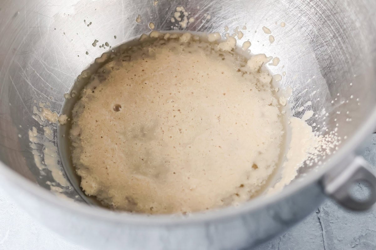 With just 4 ingredients, these easy yeast rolls are ready in under an hour and are perfect for a light snack or served with dinner. Activating yeast in a mixing bowl with warm water.