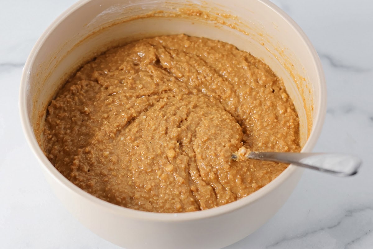 Base for pb bars mixed in bowl.