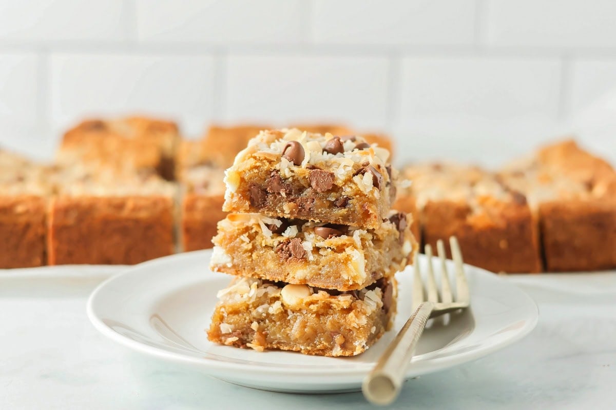 Three congo bars stacked on top of each other.