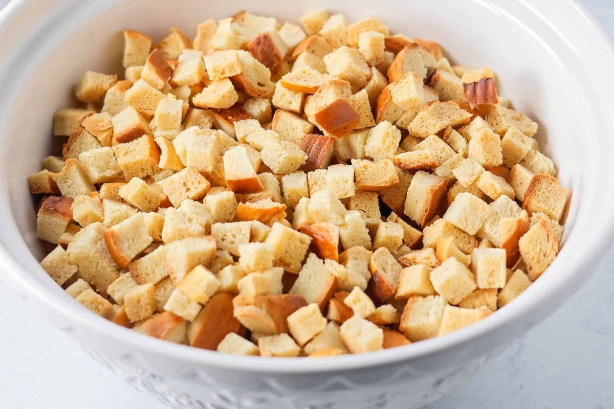 Bread crumbs for crock pot stuffing.