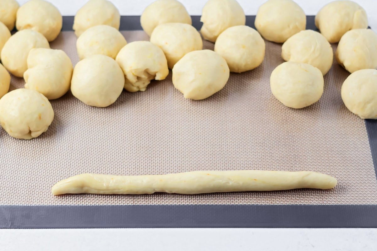 Rolling and shaping St. Lucia Buns.