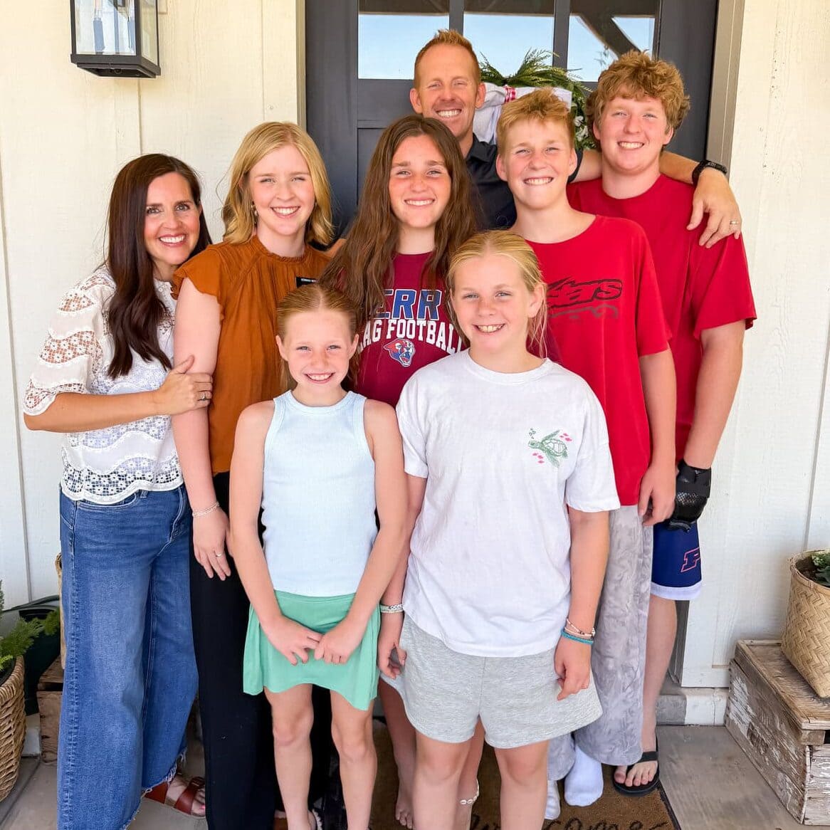 Last family photo with our missionary.